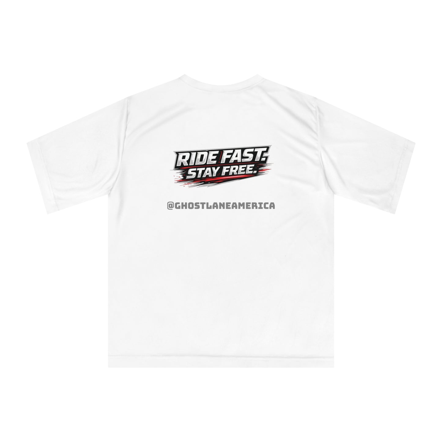 Motorcycle Ghost Rider T‑Shirt — Fast Red Sportbike Graphic
