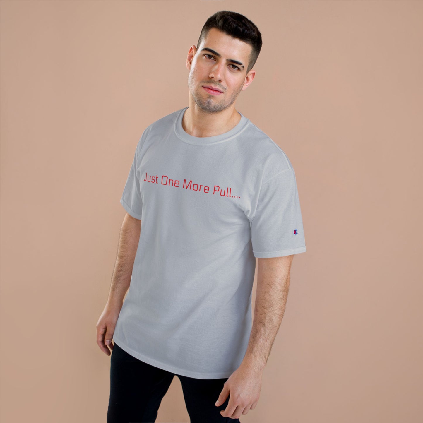 Just One More Pull Champion T-Shirt — Ghostlane America Gym Tee
