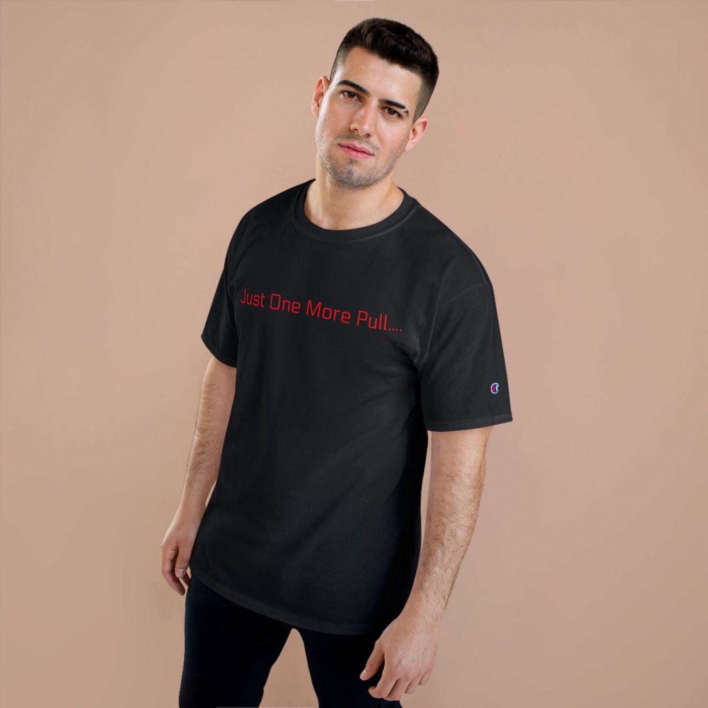 Just One More Pull Champion T-Shirt — Ghostlane America Gym Tee